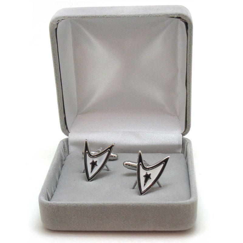 Stainless Steel 'Beam me up Scotty' Cufflinks - Click Image to Close